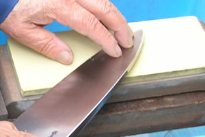 Sharpening Japanese knives