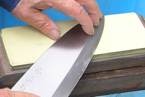 Sharpening Japanese knives